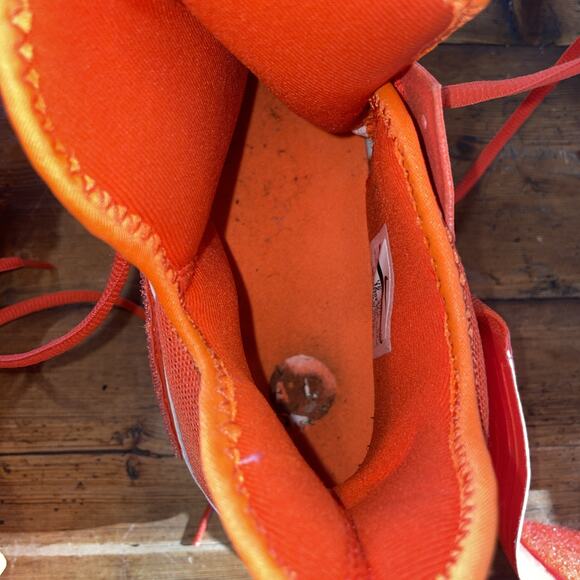 Nike Alpha Menace Pro 2 Mid Football Cleats Men's Sz 13 Orange USED AQ3209-800 - Picture 13 of 16